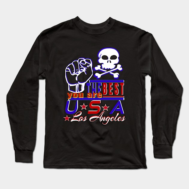 surfing festival in Los Angeles You Are The Best USA Design of sea pirates Long Sleeve T-Shirt by Top-you